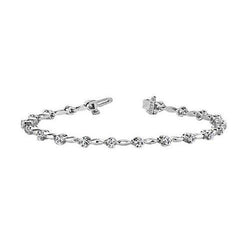 Gorgeous Natural Round Diamond Tennis Bracelet White Gold Jewelry 3 Carats