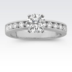 Gorgeous Round 2.50 Carats Real Natural Earth Mined Diamond Engagement Ring White Gold 14K