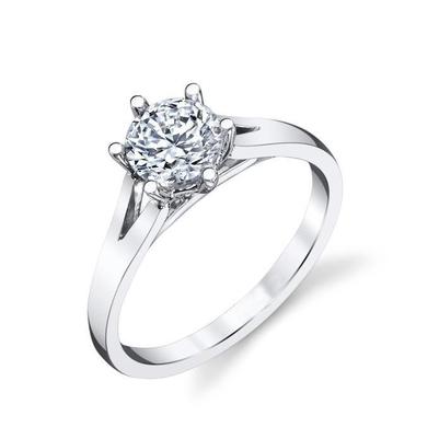 Gorgeous Round 2.50 Ct Solitaire Natural Diamond Wedding Ring 14K White Gold