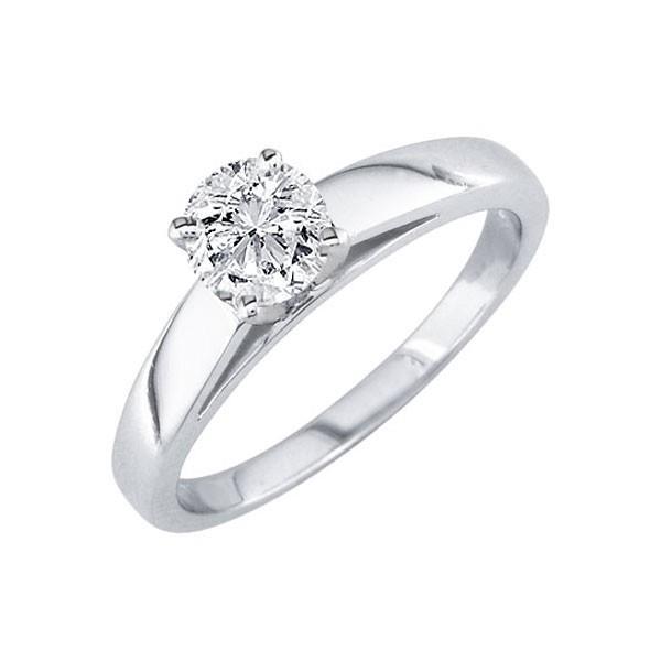 Gorgeous Solitaire 1.50 Ct Round Genuine Diamond Anniversary Ring White Gold