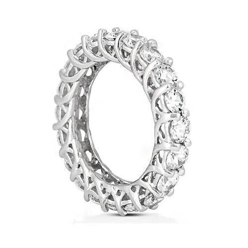 Gorgeous Lab Grown Diamond 4 Ct. Eternity Wedding Band Women Jewelry