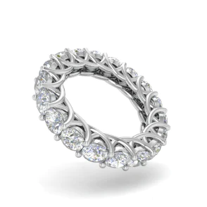 Gorgeous Lab Grown Diamond 4 Ct. Eternity Wedding Band Women Jewelry