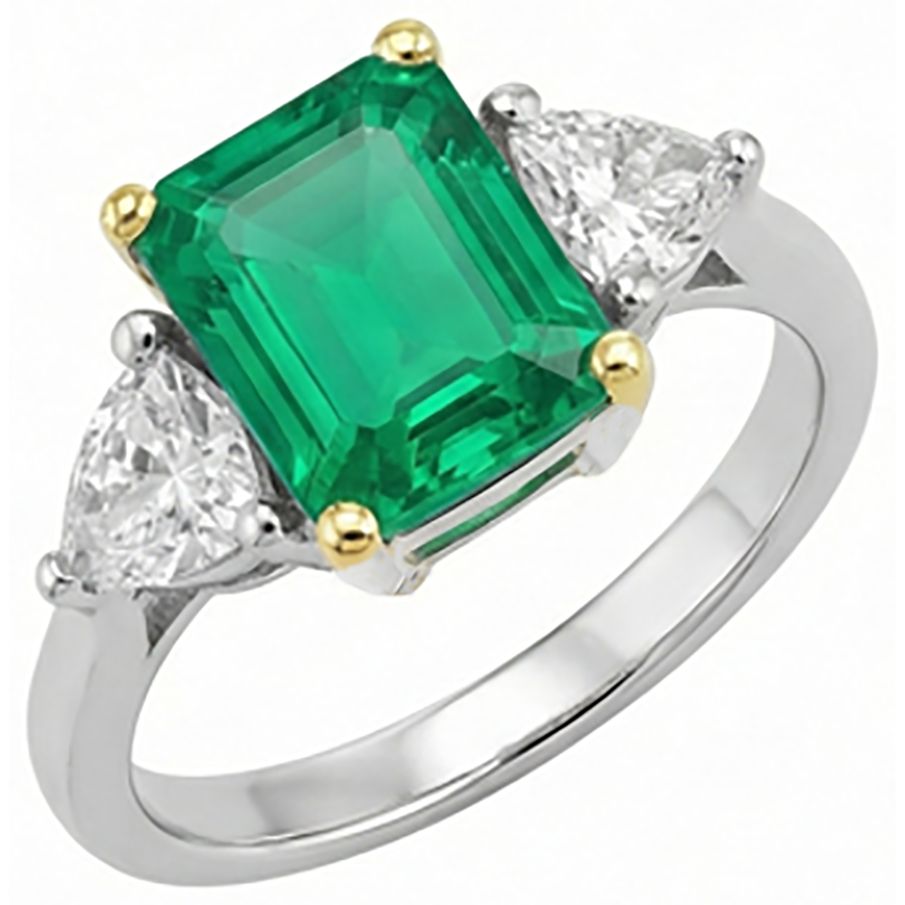Luxurious Precious Stone Ring 3.50 ct – angle view