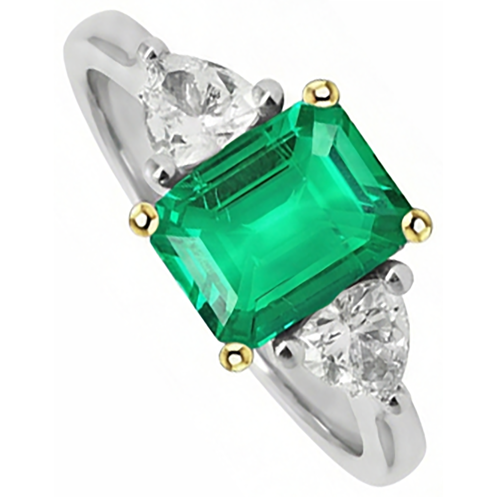 Luxurious Precious Stone Ring 3.50 ct – profile view