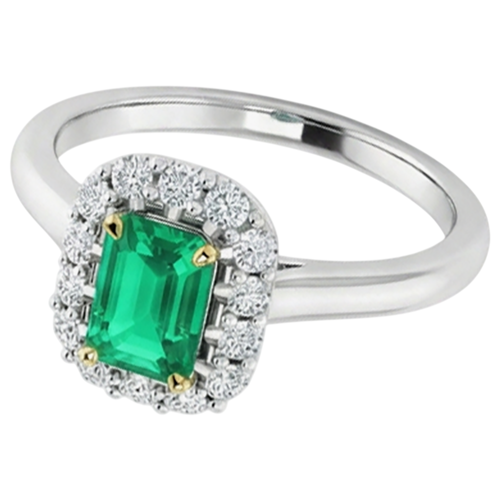 Sparkling Colored Stone Ring 2 ct – side view
