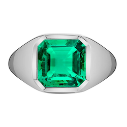 Timeless GIA Certified Fine Emerald Precious Stone Ring – 4 ct