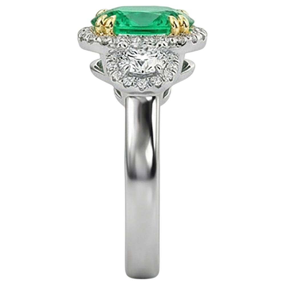 Sparkling Precious Stone Ring 2.50 ct – profile view