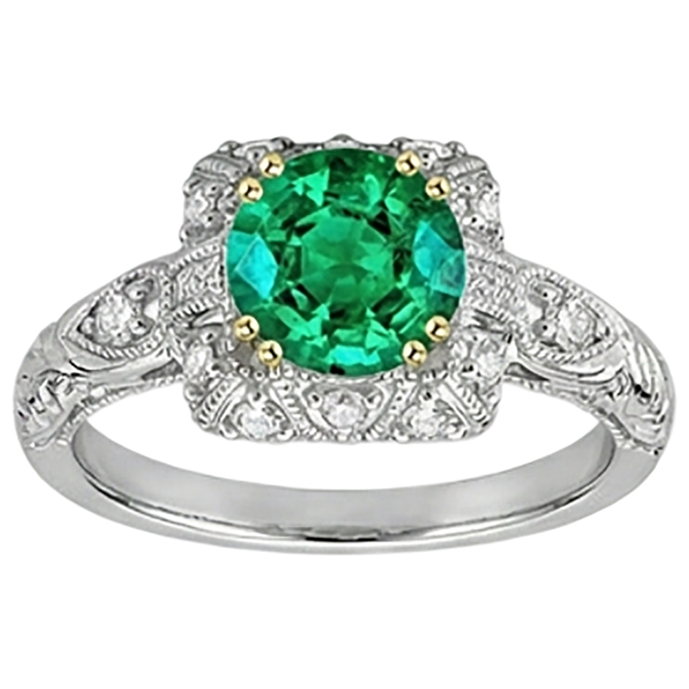 Bespoke Colored Stone Ring 3 ct – side view