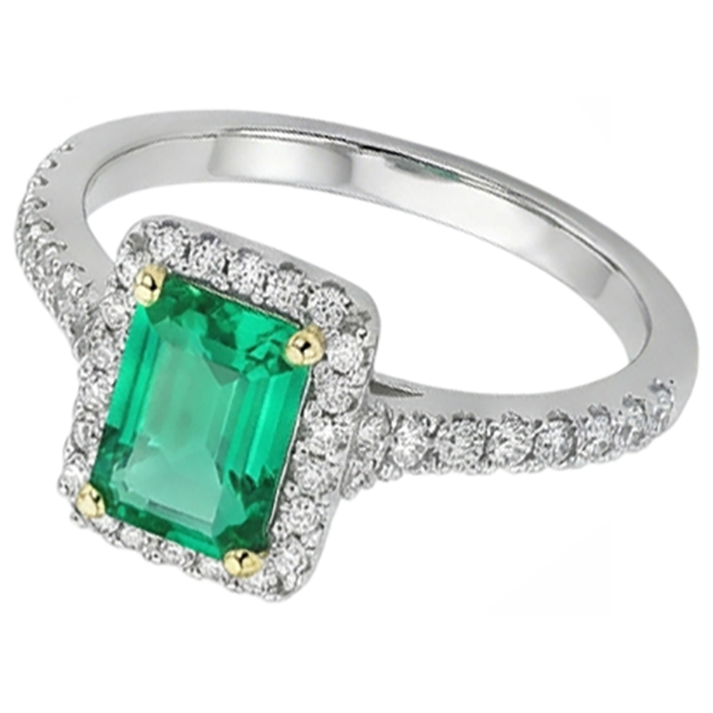 Fine Precious Stone Ring 2 ct – side view
