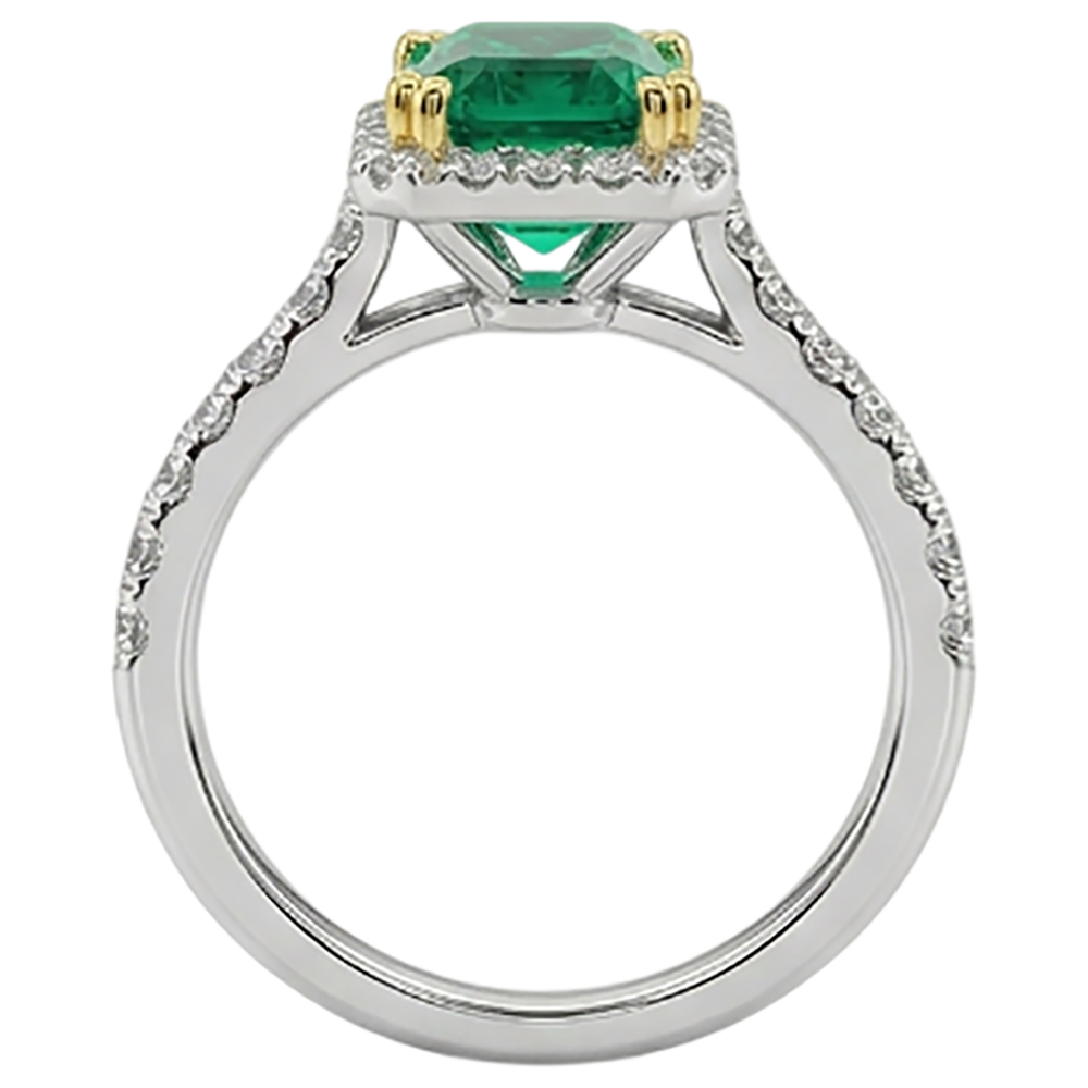 Exquisite Gemstone Ring 2 ct – profile view