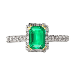 Fine Emerald Gemstone Ring – GIA-Certified 2 ct 14 Karat Two