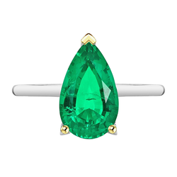 Colombian Emerald GIA Certified Precious Stone Ring 3 ct in