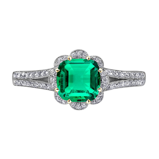 Luxury Fine Emerald Precious Stone Ring 3.50 ct – main view