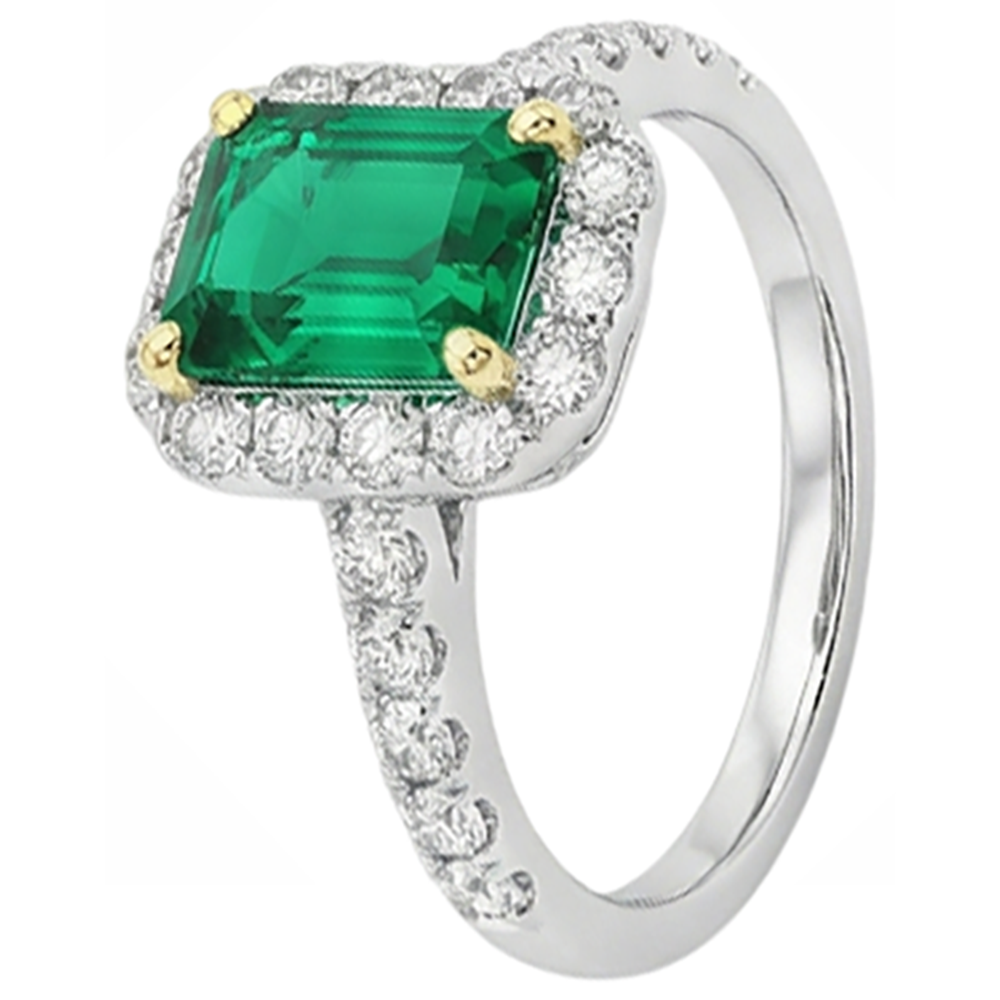 Dazzling Gemstone Ring 2 ct – angle view