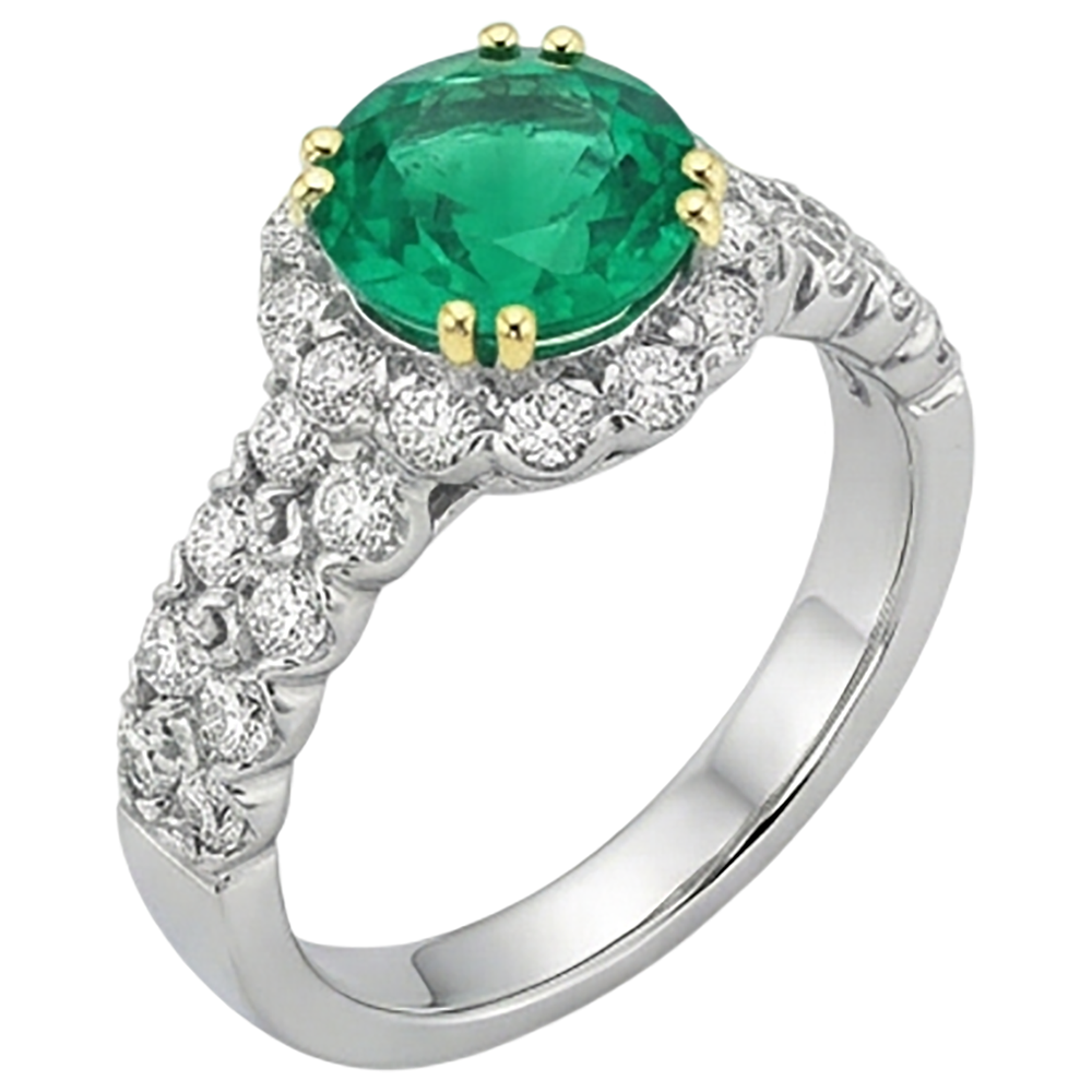 Brilliant Precious Stone Ring 3 ct – profile view