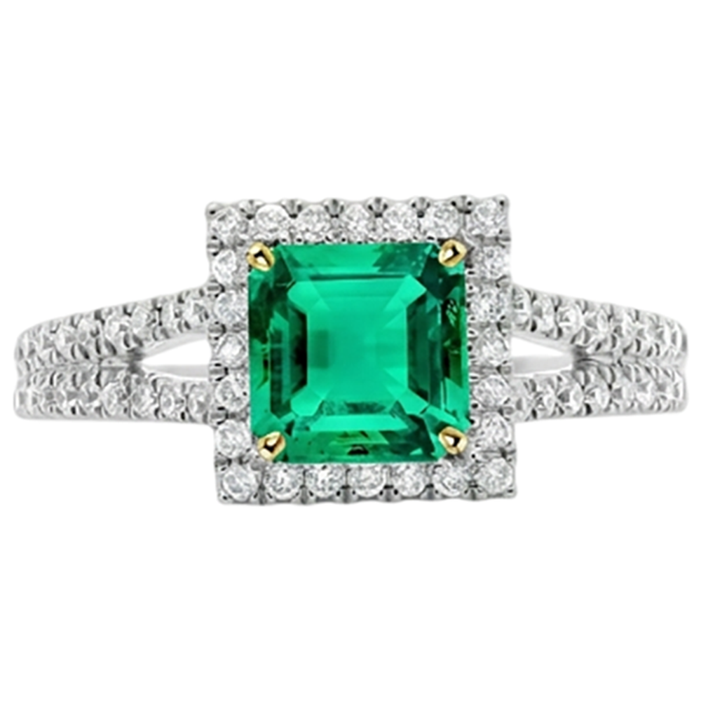 Custom Precious Stone Ring 3.50 ct – angle view