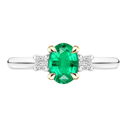 GIA Certified Precious Stone Ring – Colombian Emerald 2 ct 14K