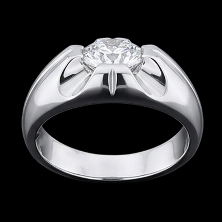 Gypsy 2.50 Carat Round Natural Earth Mined Diamond ( Not Lab Grown )  Solitaire Ring White Gold 14K