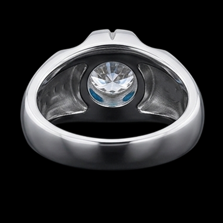 Gypsy 2.50 Carat Round Natural Earth Mined Diamond ( Not Lab Grown )  Solitaire Ring White Gold 14K