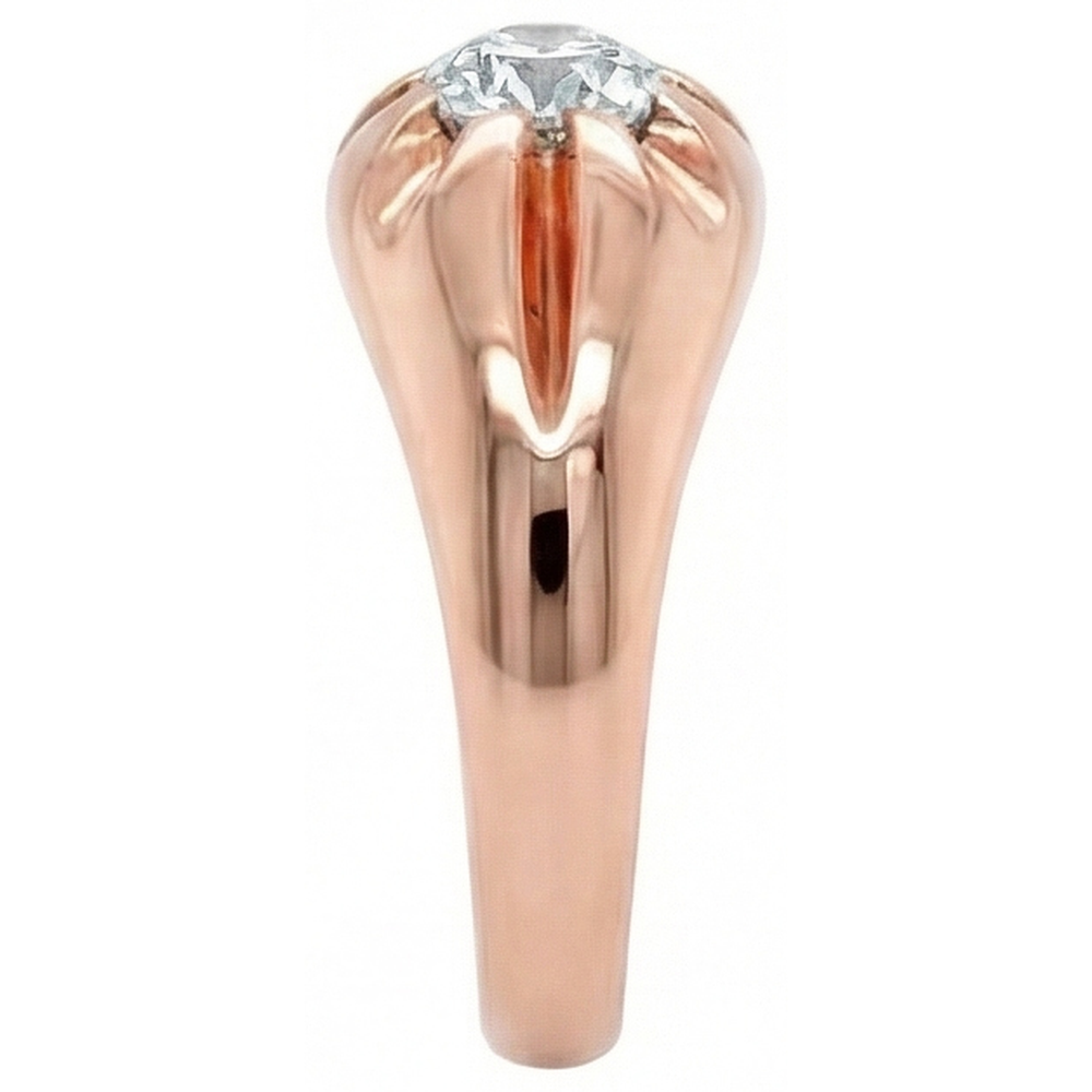 natural round diamond 1ct ring close up detail