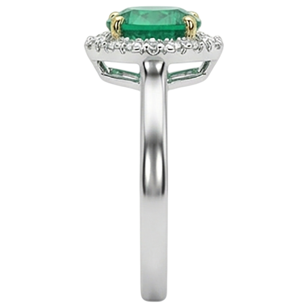 Sophisticated Colored Stone Ring 2 ct – top view