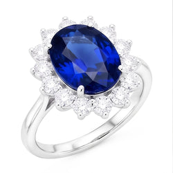 Halo Sapphire Ring