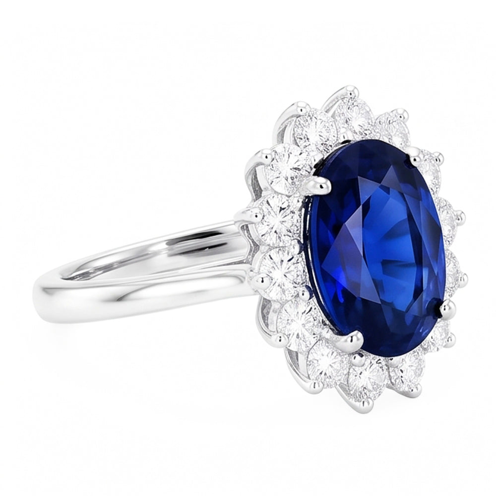 Halo Sapphire Ring
