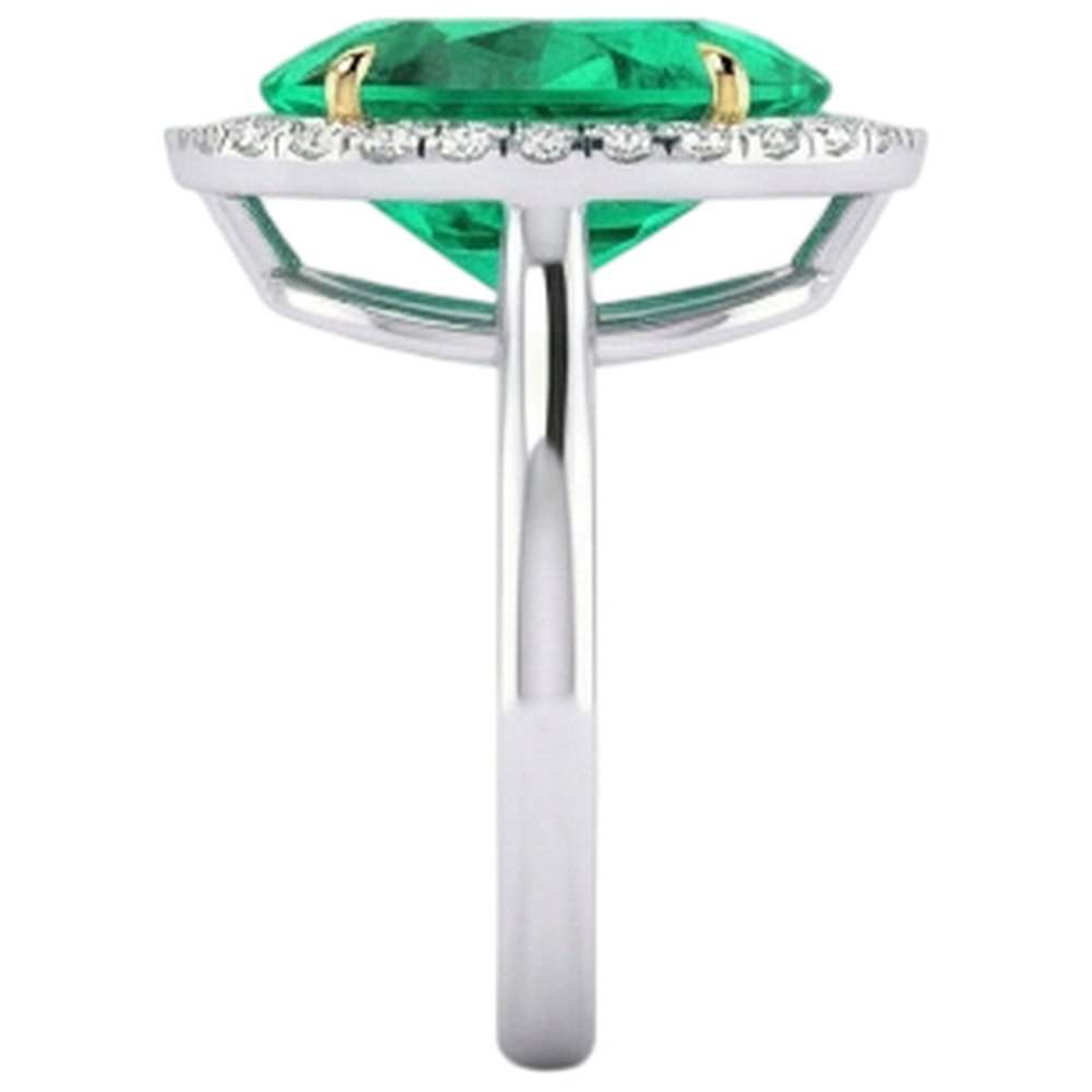 Exquisite Precious Stone Ring 3 ct – top view