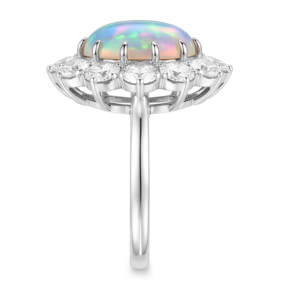 Halo Women's Opal Cocktail Ring