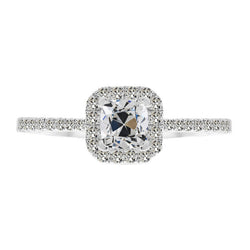 Designer Anniversary Ring Diamond Halo Setting Ring – 2 ct 14