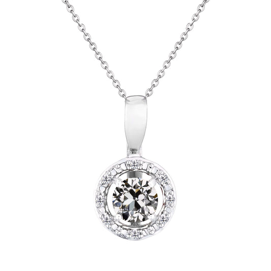 Fine Diamond Pendant 2-ct 14K White Gold – main view
