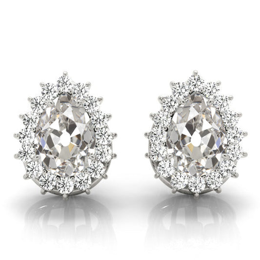 Authentic Fine Diamond Drop Earrings – main view