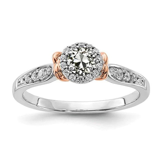 Halo Ring With Accents Old Miner Natural Diamond Ladies Jewelry 2.50 Carats