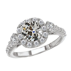 Luxury Anniversary Ring with Anniversary Band Diamond – 2 ct