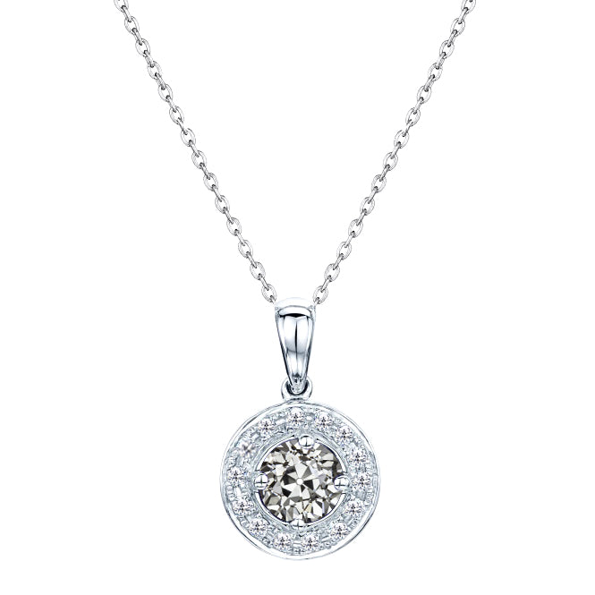 Brilliant Diamond Pendant 2-ct 14 Karat White Gold – main view