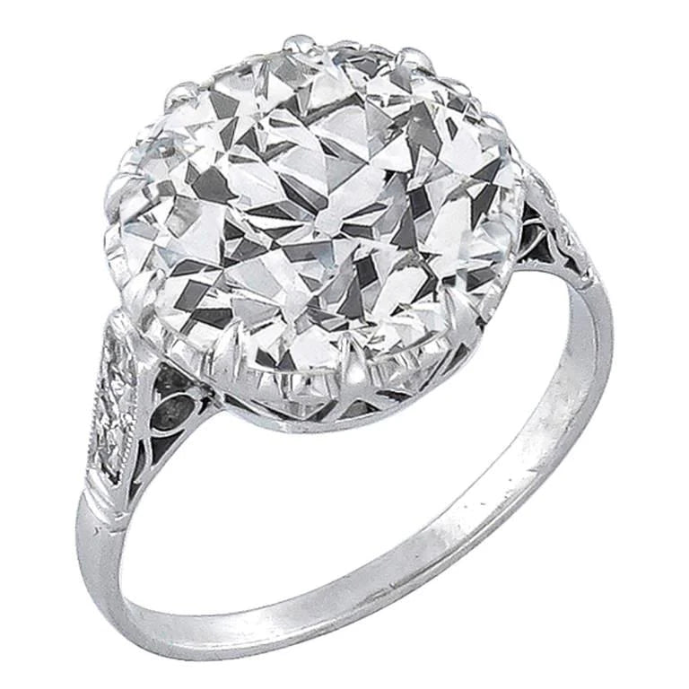 Halo Round Real Diamond 3.30 Ct Ring White Gold 14K