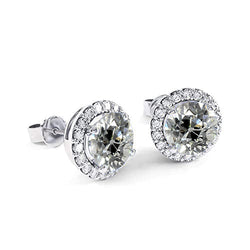 Authentic Brilliant Diamond Drop Earrings – 14K White Gold 3.50
