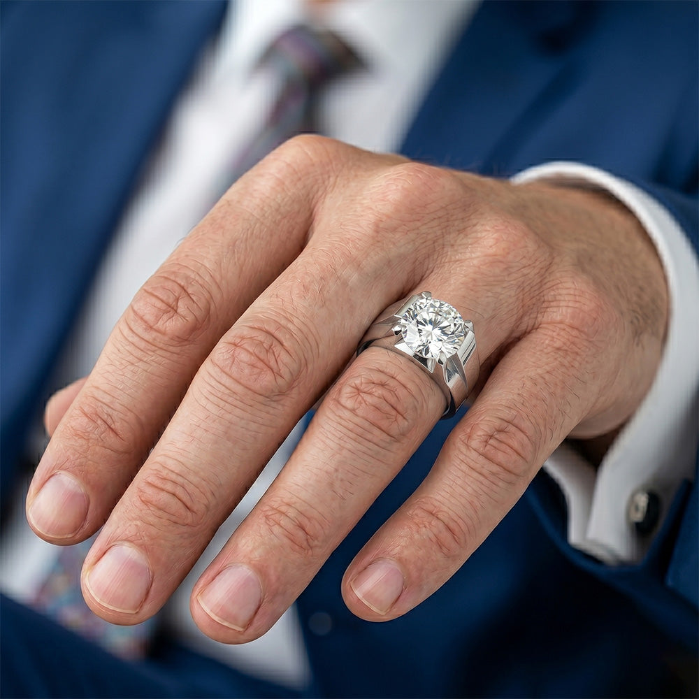 Handcrafted Fine Diamond Men's Ring 2 ct – HarryChadEnt