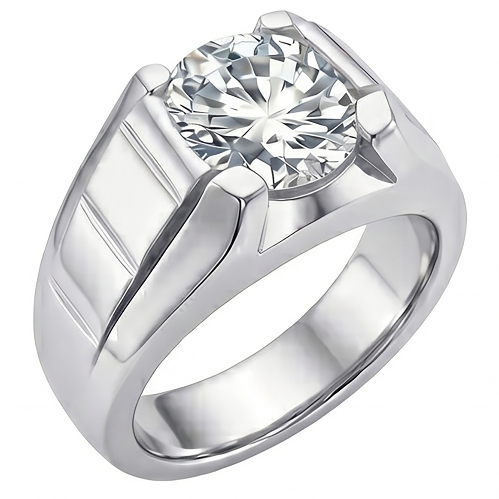 Handcrafted Fine Diamond Men's Ring 2 ct – HarryChadEnt