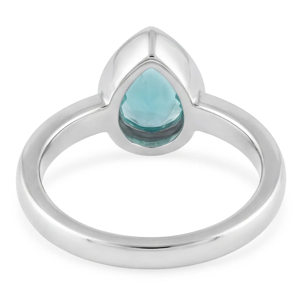 Handcrafted Neon Paraiba Colored Stone Ring 1.25 ct