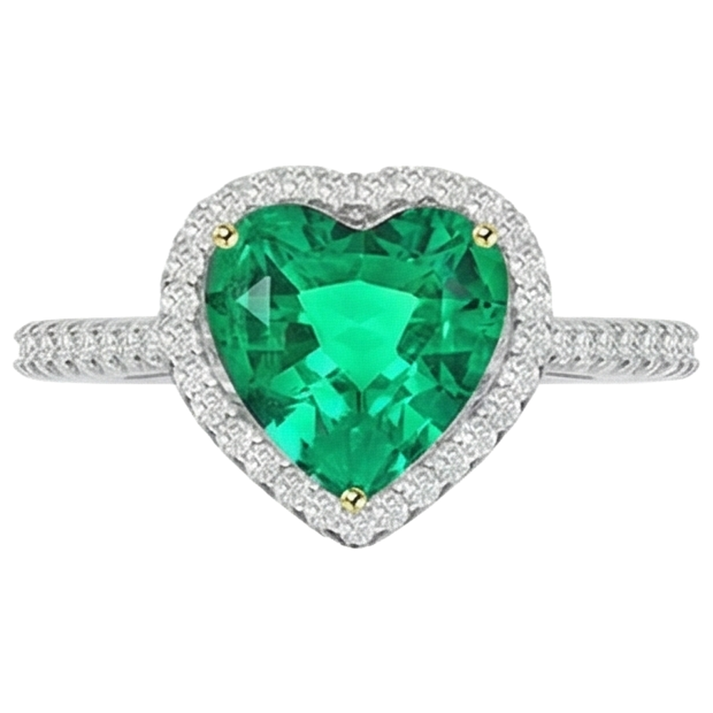 Handmade Gemstone Ring 2 ct – angle view