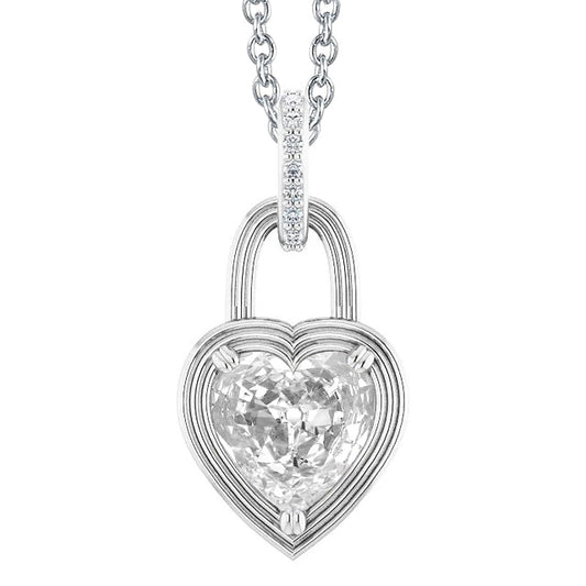 Natural Brilliant Diamond Drop Pendant – main view