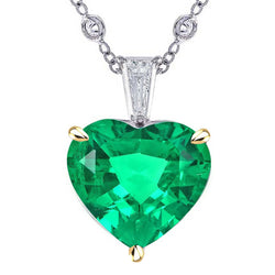 Handcrafted Fine Emerald Gemstone Pendant 8.50 ct | HarryChadEnt