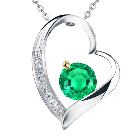 Sophisticated Colombian Emerald Precious Stone Pendant 2 ct – main view
