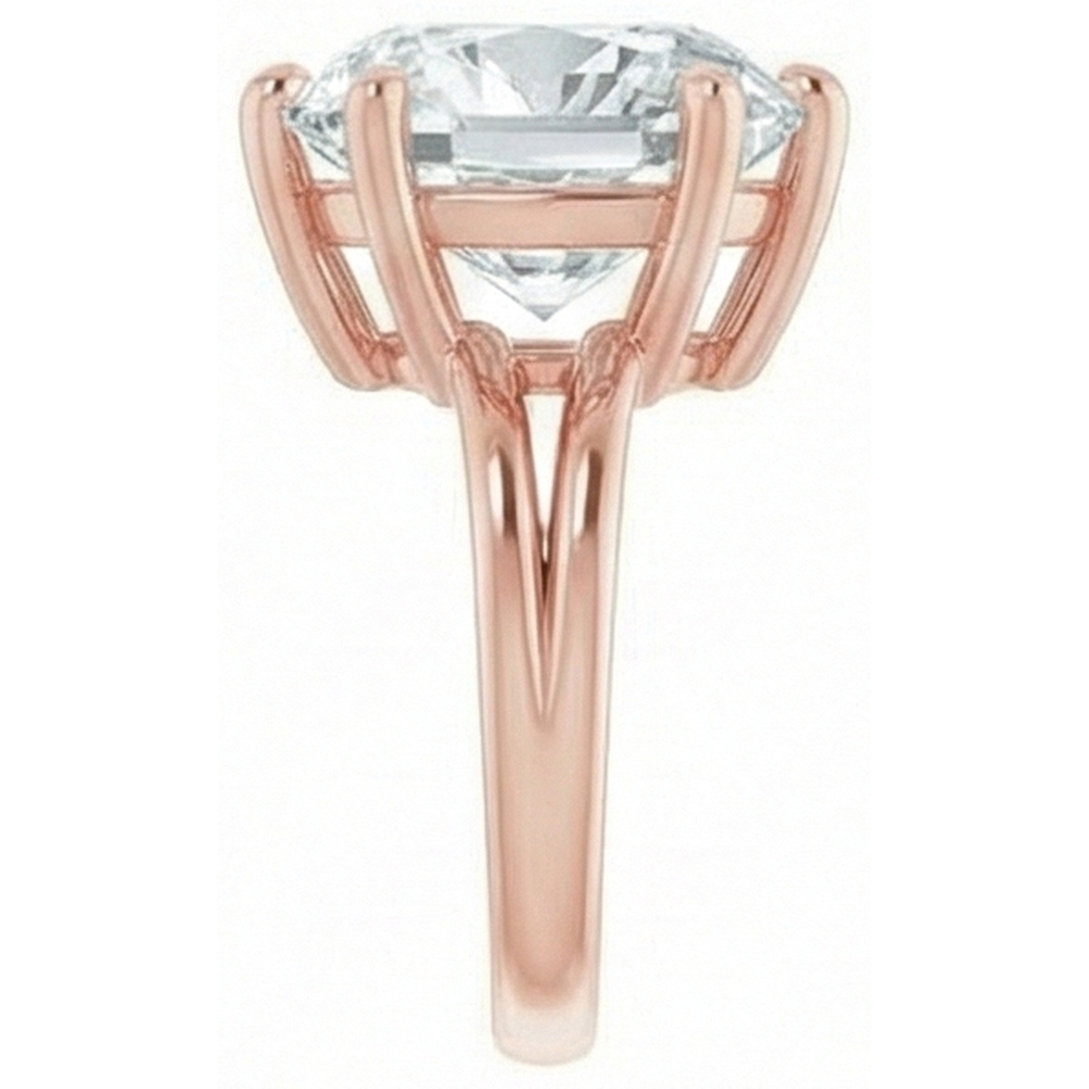 Huge 8 Carat Cushion Natural Earth Mined Diamond ( Not Lab Grown ) Ring