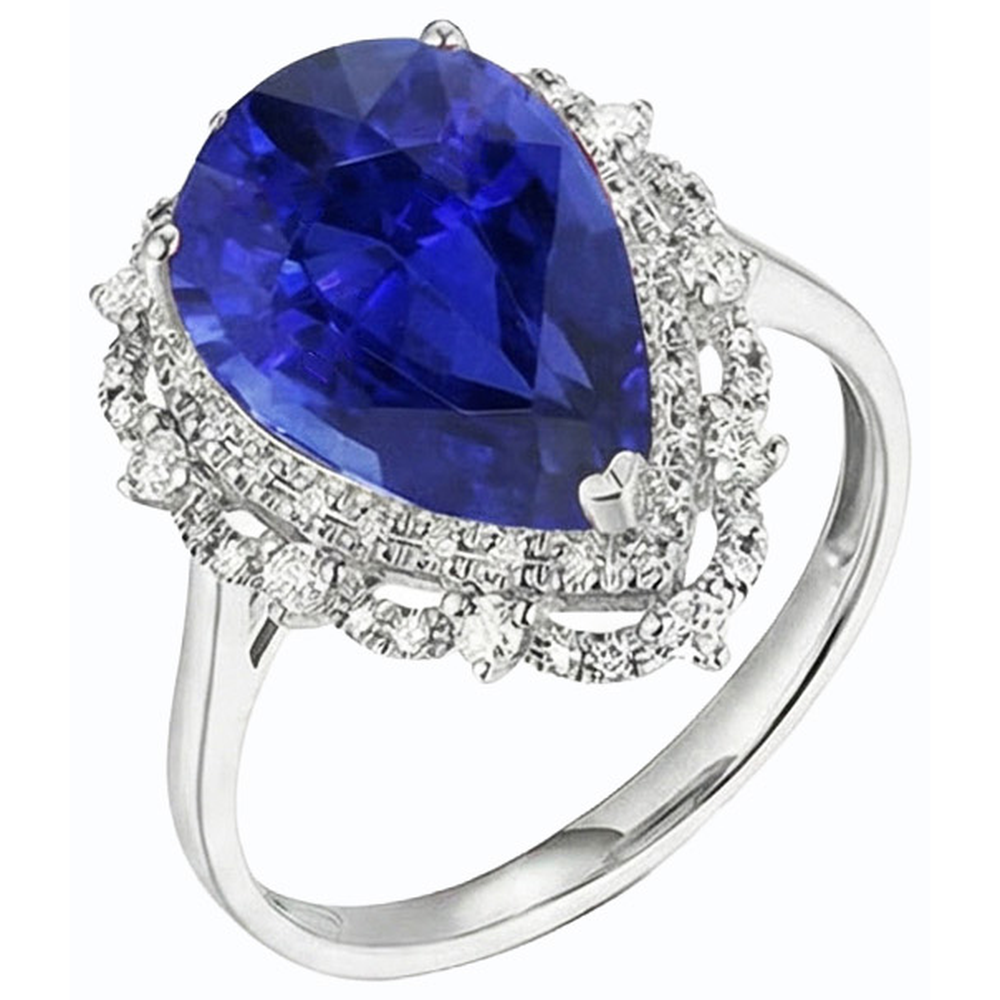 Huge Sapphire Antique Style Ring