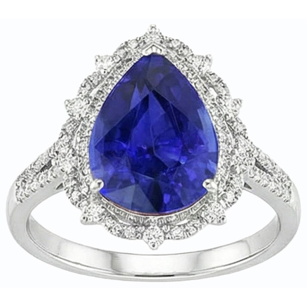 Huge Sapphire Antique Style Ring