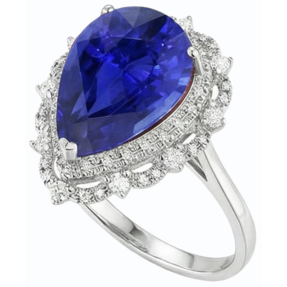 Huge Sapphire Antique Style Ring