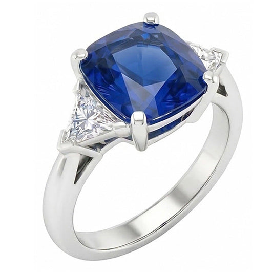 IGI CERTIFIED 14K Gold 9 Carat Sapphire Engagement Ring