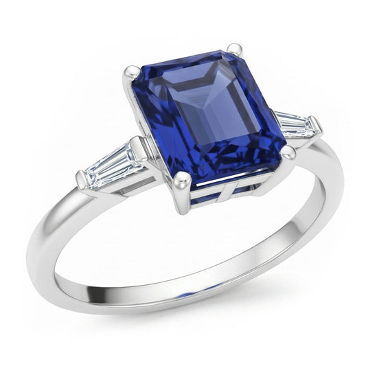 IGI CERTIFIED Genuine 11 Ct Big Sapphire Ring